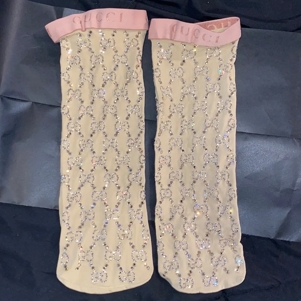 Gucci Crystal Socks